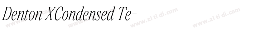 Denton XCondensed Te字体转换